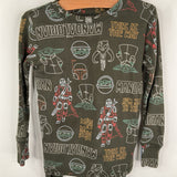 Size 6: Gap Green Star Wars Print 2pc PJs