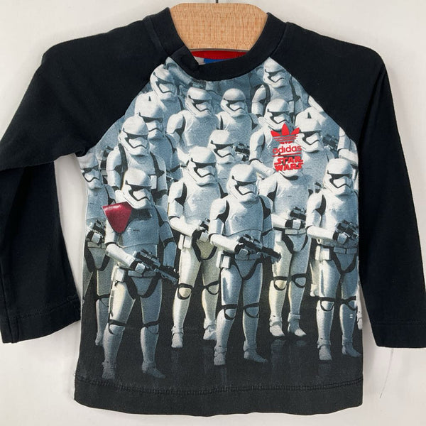 Size 18m: Adidas Black Storm Trooper Long Sleeve Shirt