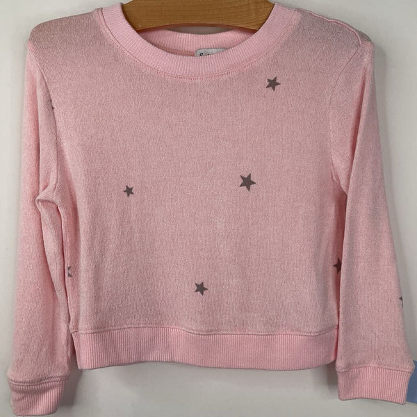 Size 2: Splendid Pink/Grey Stars Knitted Sweater