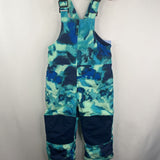 Size 2-3: Lands End Blue/Green Patterned Snow Bib