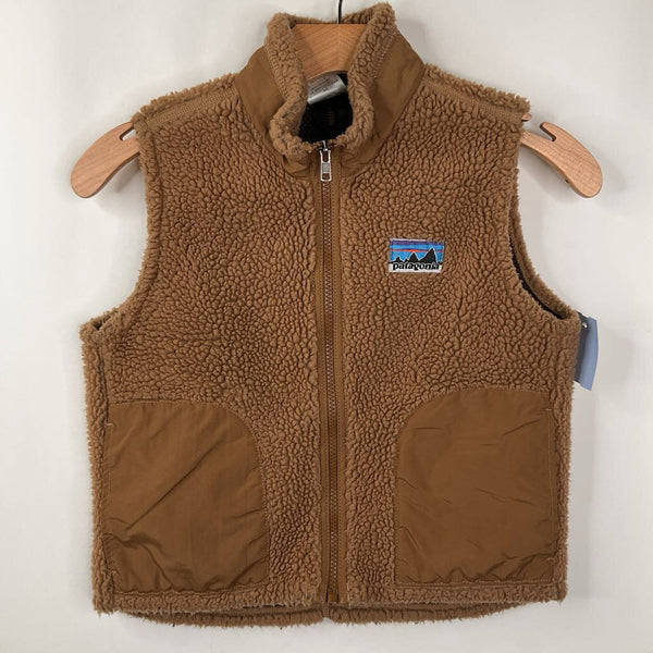 Size 8: Patagonia Brown Fuzzy Vest