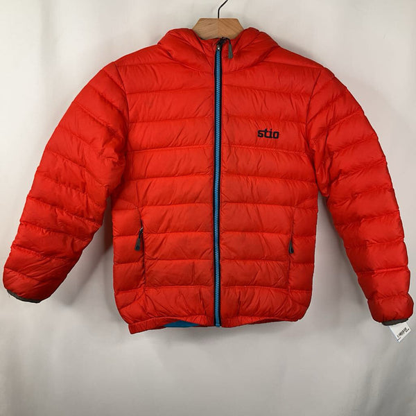 Size 10: Stio Orange Down Zip-Up Winter Coat