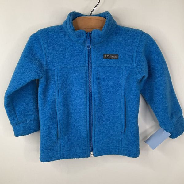 Size 2: Columbia Blue Zip-Up Fleece Coat