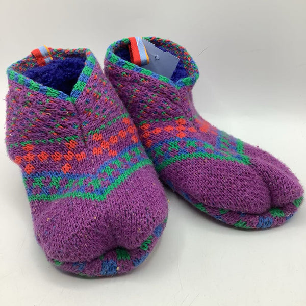Size 11-13: Bombas Multicolor Knitted Gripped Slippers