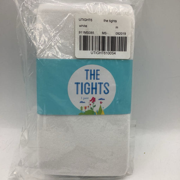 Size 6-7: Primary White Footed Tights NEW