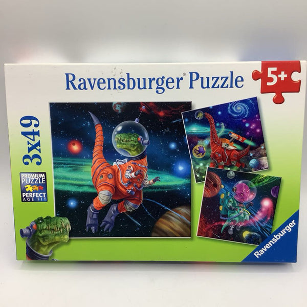 Ravensberger Space Dinosaurs set of 3 x 49pc Puzzles