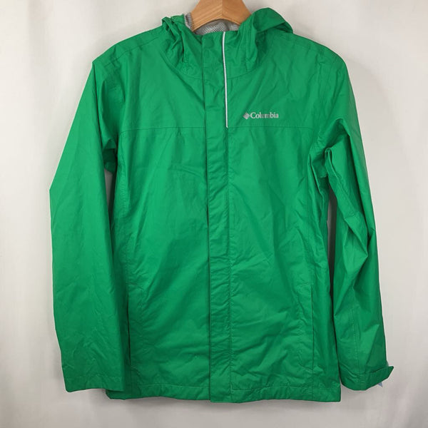 Size 14-16: Columbia Green Zip-Up Rain Coat