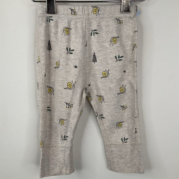 Size 3-6m (60): Hanna Andersson Oatmeal/Snails Leggings