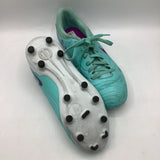 Size 5Y Nike Seafoam Outdoor Soccer Lace Up Cleats