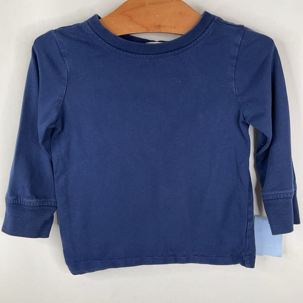 Size 2 (85): Hanna Andersson Navy Long Sleeve Shirt