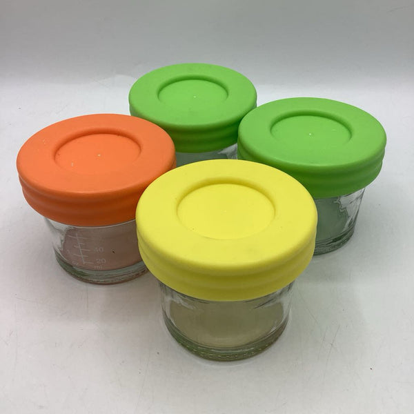 4pc 2oz Glass Baby Food Storage Jars