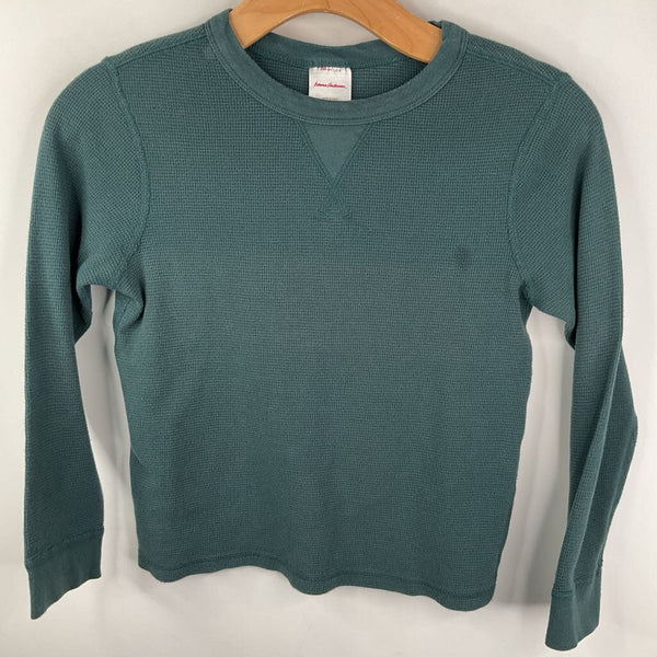 Size 8 (130): Hanna Andersson Waffle Knit Long Sleeve Shirt