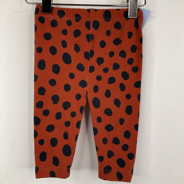 Size 0-3m (50): Hanna Andersson Brown/Black Polka Dots Leggings