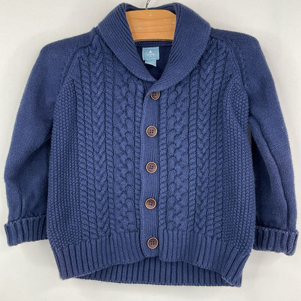 Size 18-24m: Gap Navy Cable Knitted Cardigan