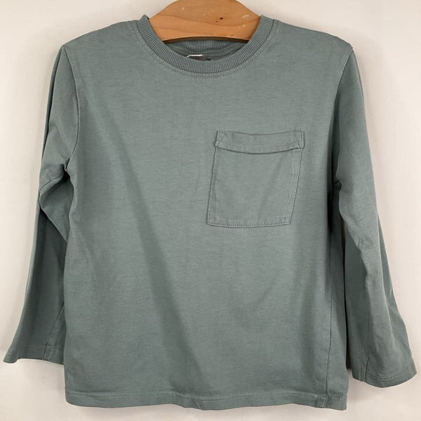 Size 4-5: Zara Blue Long Sleeve Pocket Shirt