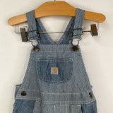Size 3: Carhartt Blue Striped Shortalls