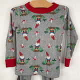 Size 3 (90): Hanna Andersson Grey Gnome Print 2pc PJs