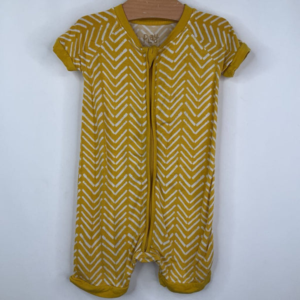 Size 12-18m: Play Yellow Zig Zag 1pc Shorty Pjs