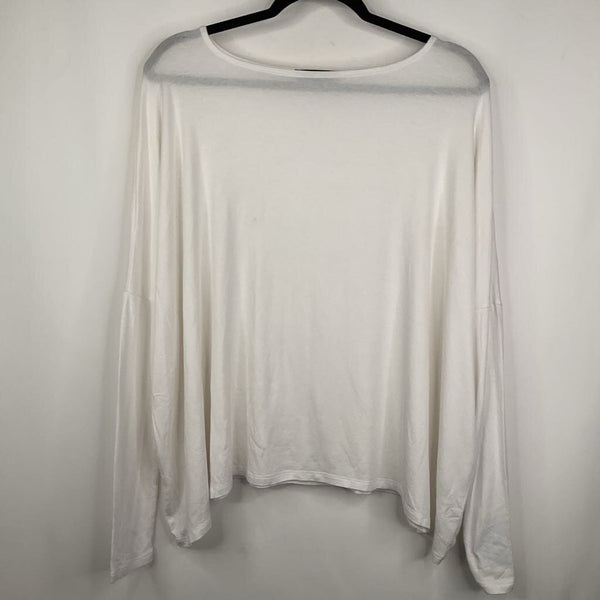 Size S: Hatch White Maternity Long Sleeve Shirt