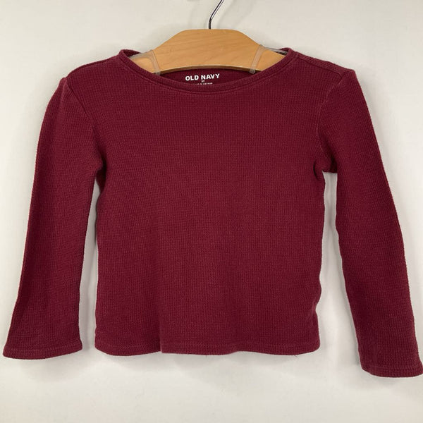 Size 3: Old Navy Burgundy Long Sleeve Shirt