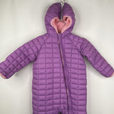 Size 24m: Snozu Purple/Pink Polyfil Fleece Lined Zip Up Bunting