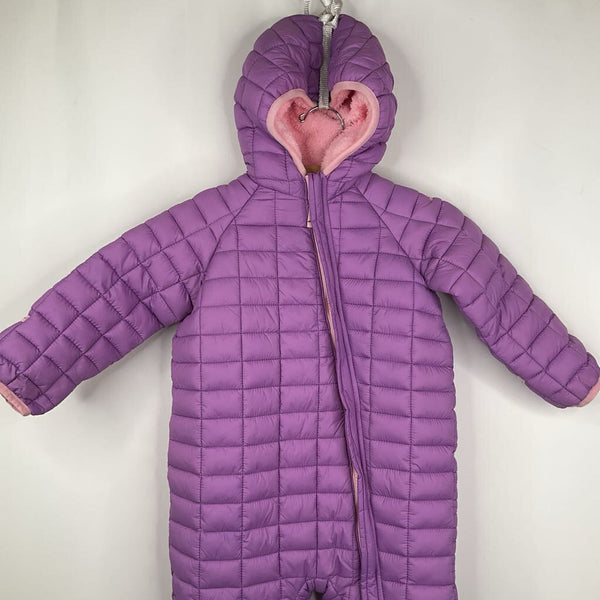 Size 24m: Snozu Purple/Pink Polyfil Fleece Lined Zip Up Bunting