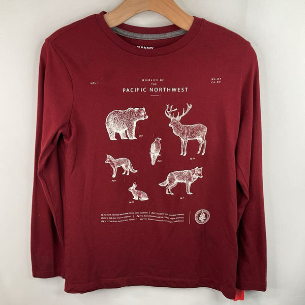 Size 14-16: Old Navy Maroon Long Sleeve Shirt