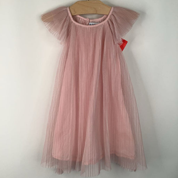 Size 3 Old Navy: Pink Pleated Short Sleeve Dress