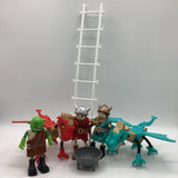 Hape Kid's Wooden Viking Dragon Castle Dollhouse Play Set w/ Magic Accessories