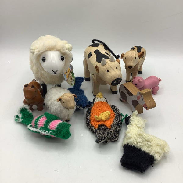 Bag Assorted Wooden Animals