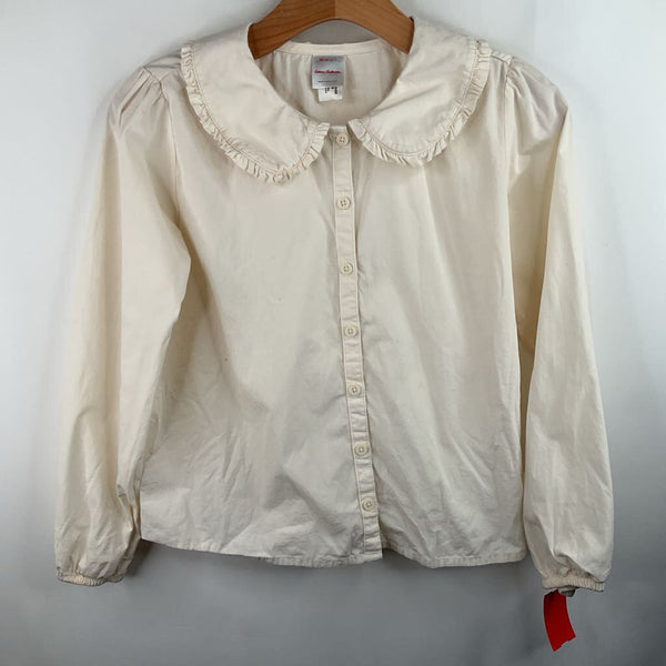 Size (150)12: Hanna Andersson Cream Long Sleeve Shirt