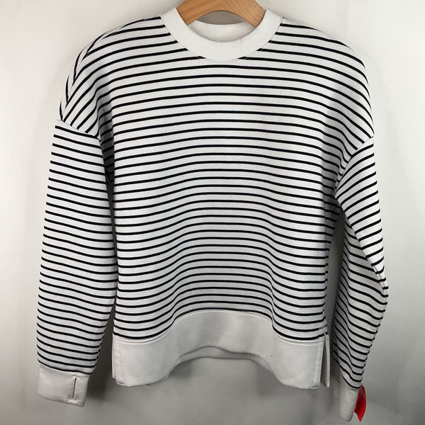 Size 11-12: Abercrombie Black/White Striped Sweater