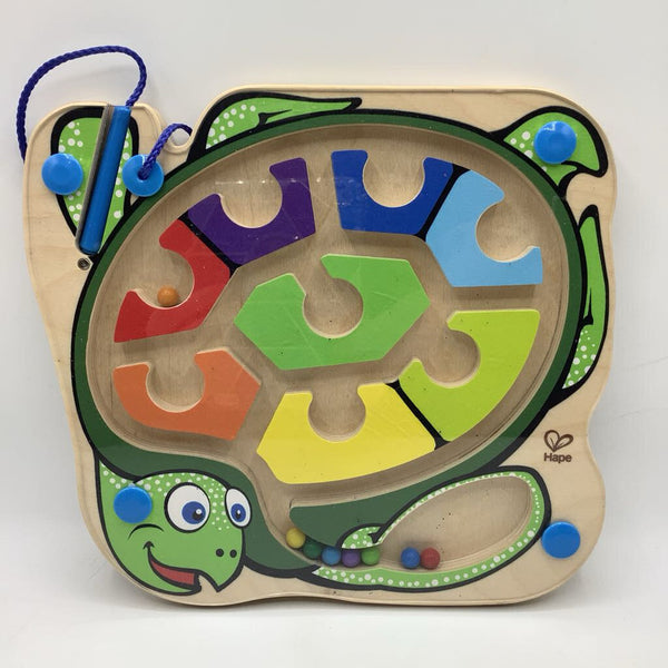 Hape Wooden Turtle Magnetic Marble Maze
