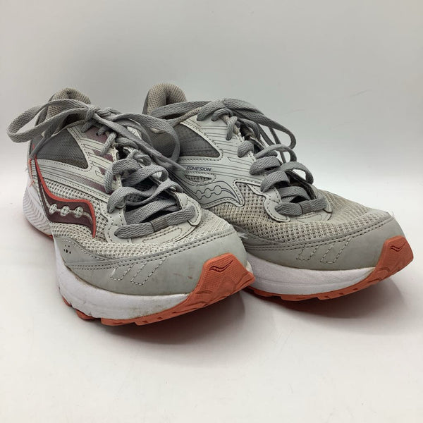 Size 4.5Y: Saucony Grey/Orange Shoes