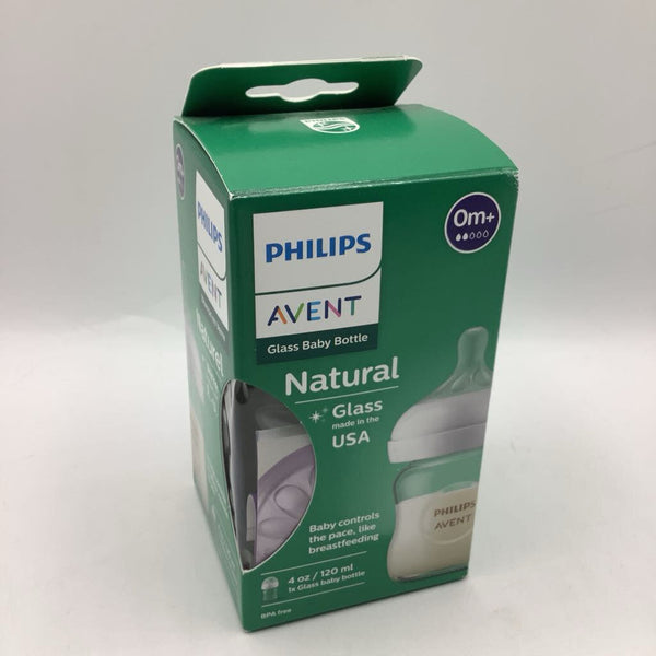 Philips Avent Glass 4oz Baby Bottle New