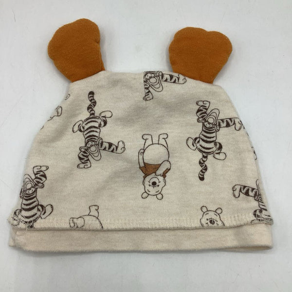 Size 6m: Disney Baby Winnie The Pooh Beige/Orange Ears Hat