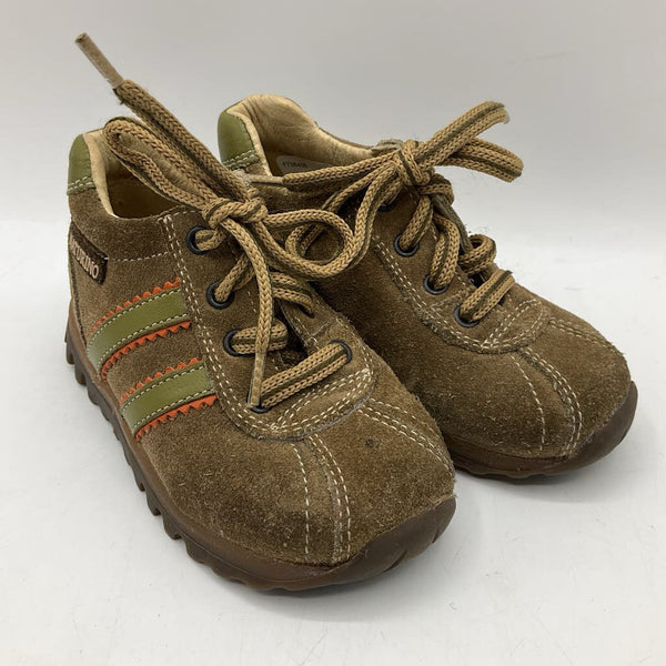 Size 5.5 (21): Naturino Brown/Green Lace-Up Shoes