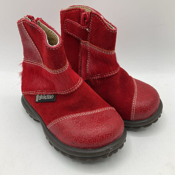 Size 4.5-5 (20): Naturino Red Zip-Up Boots