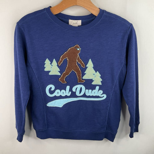 Size 8: Peek Blue Big Foot Print Long Sleeve Shirt- NEW W/Tag