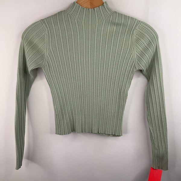 Size 13-14: Zara Light Green Long Sleeve Shirt
