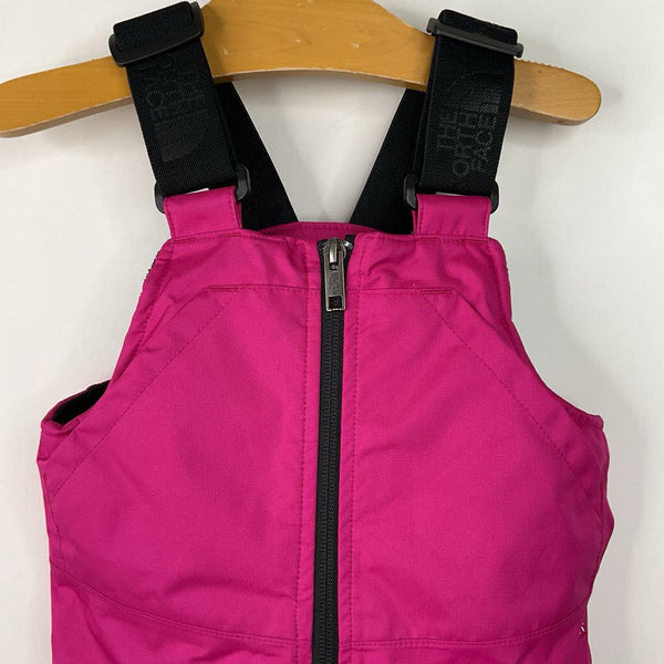 Size 3: The North Face Magenta Snow Bib