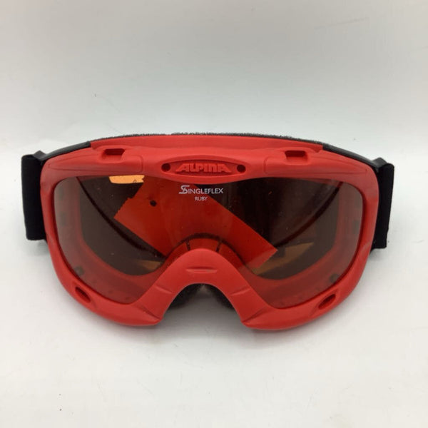 Size O/S: Red Ski Goggles