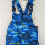 Size 8: Lands End Blue Camo Snow Bib