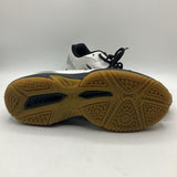 Size 7Y: Cyclone Speed White/Black Lace-Up Volleyball Shoes