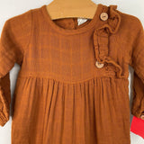 Size 3-6m: City Mouse Orange Romper