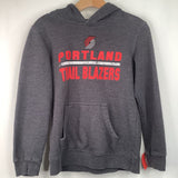 Size 10-12: Outer Stuff Grey/Red Trail Blazers Hoodie