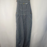 Size 6: Key Blue/White Striped Overalls