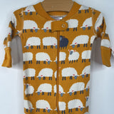 Size 3-6m (60): Hanna Andersson Yellow Sheep Print 1pc PJs