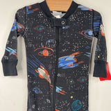 Size 3-6m (60): Hanna Andersson Black Space Print 1pc PJs