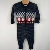 Size 3-6m (60): Hanna Andersson Grey Polka Dot 1pc PJs